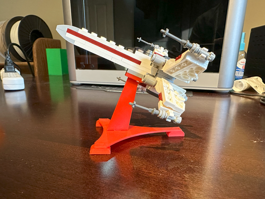 brick mini x-wing fighter stand by ckcampbell248 toys & games 30654 3d print model - Mito3D