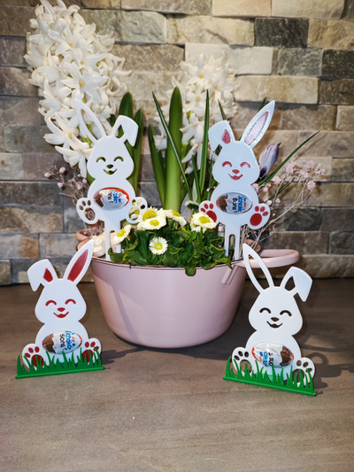 ostern hase osterhase freundlicher schoko by 3d print bunker haushalt dekor ostern hase schokolade 3d print model - Mito3D