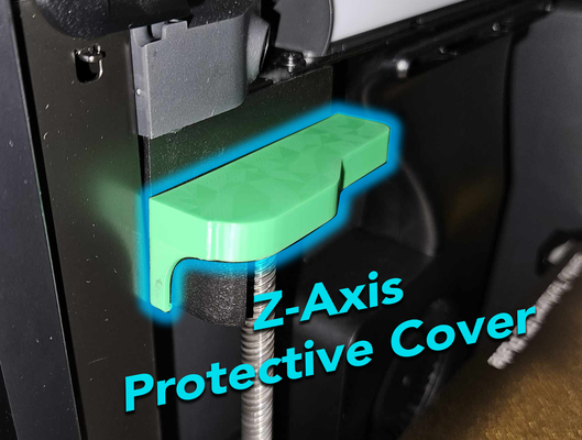 z axis cover protection - flat remixed by ocular dynamic 3d printer accessories zaxis dust mount cap 3d print model - Mito3D