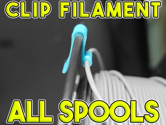 clip filamento titolare supporto bobina universale 1 75 by peppinerus 3d stampante accessori accessorio adattatore 3d print model - Mito3D