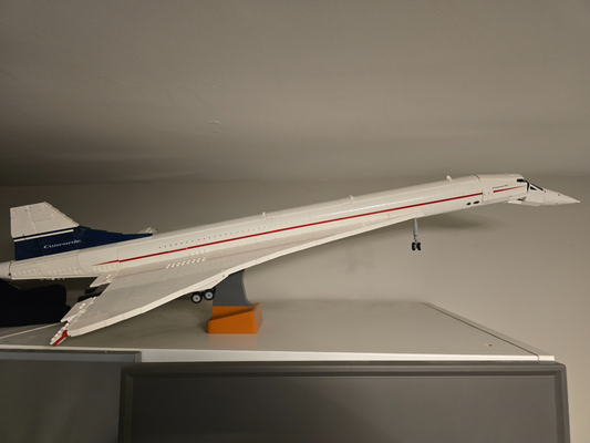 lego concorde angled stand by slopetrashjnr hobby & diy 3d print model - Mito3D