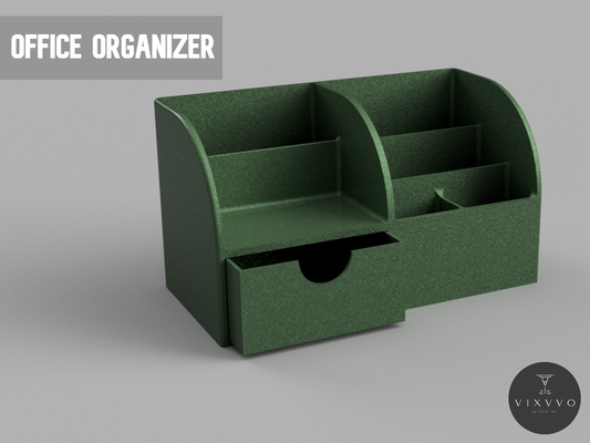 büro veranstalter by abonnieren 3d haushalt schreibtisch zubehör apfel sehen wachsmalstift stand 3d print model - Mito3D