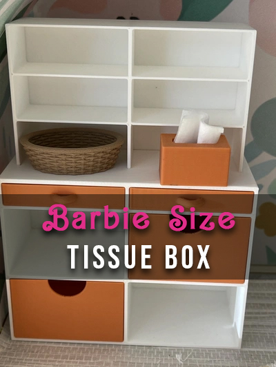 barbie größe gewebe box by kevvv 3d spielzeuge spiele klein einfach schnell spielzeug mini 3d print model - Mito3D