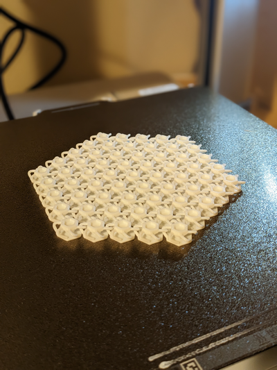 nasa tecido hexagonal by sairae arte esculturas entrelaçado satisfatório estético 3d print model - Mito3D