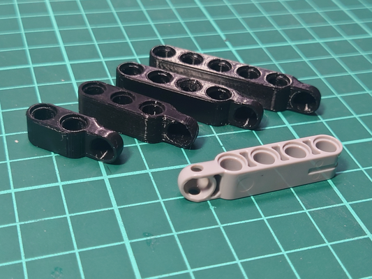 suspension arm ball connector lengths 3l-6l by horcikdesigns toys & games legotechnic technic ballconnector 3d print model - Mito3D