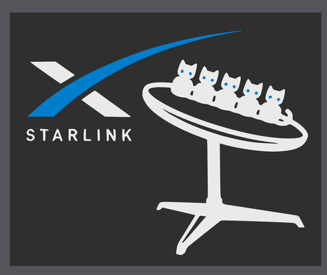 starlink lumière boîte spacex logo chats plat image by guide vidéo art panneaux logos espace elon tesla chat 3d print model - Mito3D