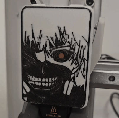 tokyo ghoul kaneki a1 copertina guaina frontalino by spada oscura creazioni 3d stampante parti anime manga estrusore mod a1mini personalizzato personaggi toolhead cassetta degli attrezzi cursore 3d print model - Mito3D