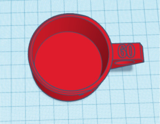 messung tasse scoop messbecher by mf produktionen werkzeuge messen messwerkzeug küche zubehör kueche küchenhelfer waschmaschine waschen maschine 3d print model - Mito3D