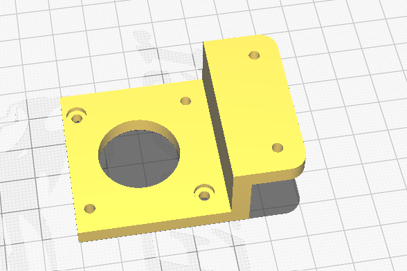 ender 3 bmg adattatore by indietro 3d stampante accessori estrusore 3D print model - Mito3D