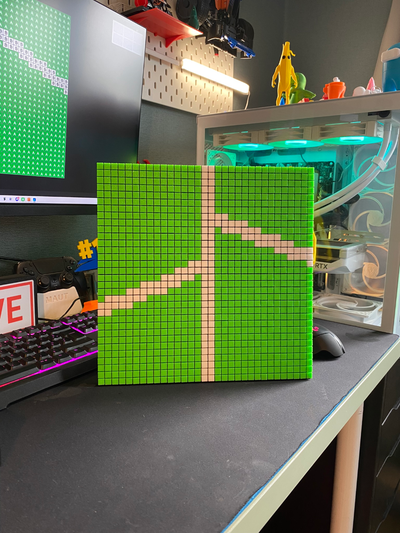 bambu laboratoire pixel art puzzle by maut3d génératif 3d modèle fabricant pixel créateur puzzles pixels logo interactif mmu ams multi couleur 3d print model - Mito3D