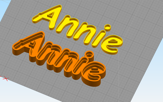 kartel letras annie by ljhtm javier hernando sanat işaretler logolar 3d print model - Mito3D