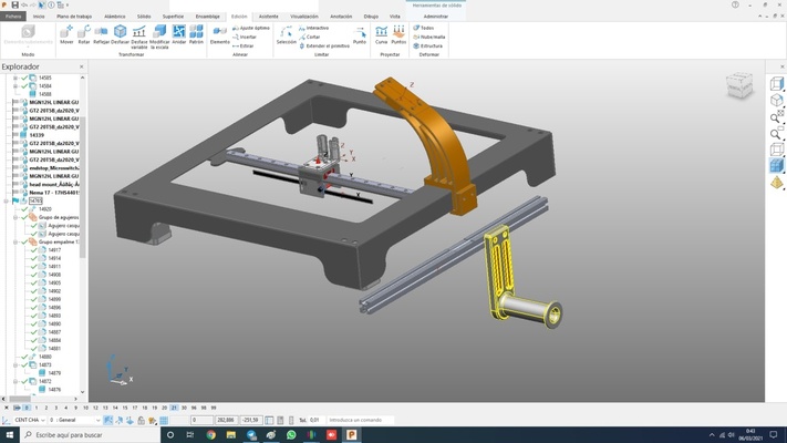 soporte bobina yanal üçlü safir by ljhtm javier hernando 3d yazıcı aksesuarlar 3d print model - Mito3D