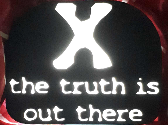 x-files truth is out by msrnka art signs & logos light box sign logo 3d print model - Mito3D