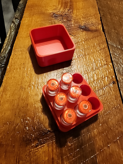 5 ml vial holder remixed by telcommguy tools medical peptides insulin vials storage box 3d print model - Mito3D