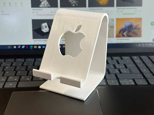 manzana iphone soporte remezclado by negar pasatiempo bricolaje diy electrónica 3d print model - Mito3D