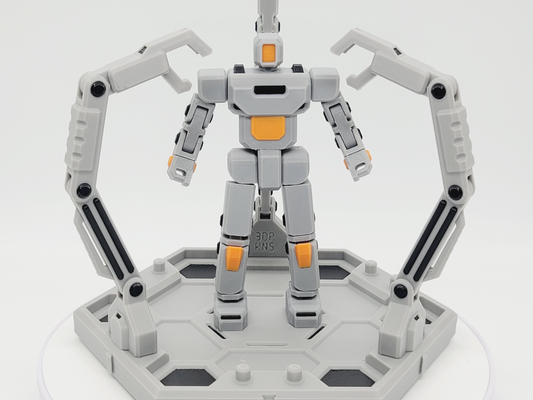 3dp rns hexa temel tamir etmek makine kol v1 0 by oyuncaklar oyunlar karakterler 3dprns robot mecha mekke mafsallı 3d print model - Mito3D