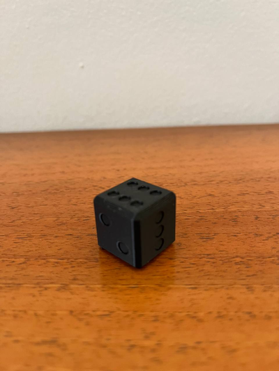 d6 by bahsedildi oyuncaklar oyunlar yazı tahtası zar dnd rol yapma 3d print model - Mito3D