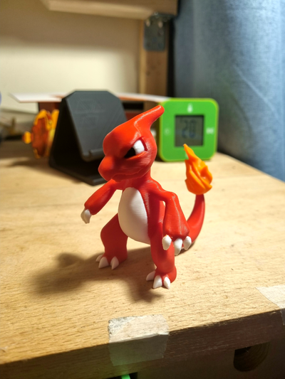 pokemon colored charmeleon remixed by big simi toys & games characters 3d art pokeball poke ball baby character blender blender3d fan gift cartoon nintendo cartooncharacter ams starter collectible 3d print model - Mito3D