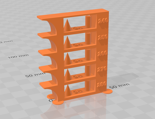 température tour 280 240 by 3dvino 3d imprimante tester modèles temp bambulab étalonnage 3d print model - Mito3D