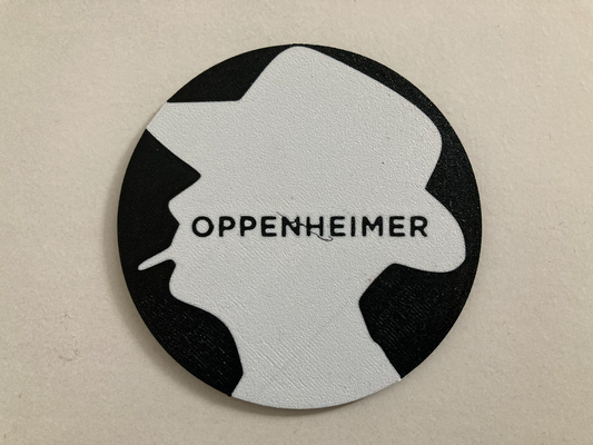 oppenheimer portavasos by yakubhroch arte señales logos 3d print model - Mito3D