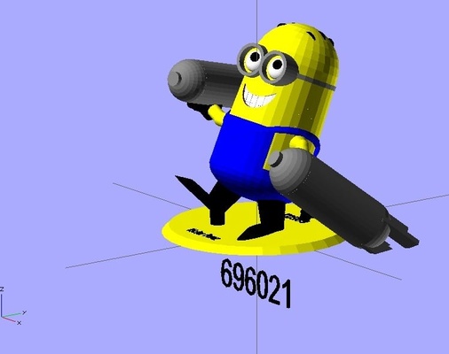 army of minions updated by lairdpop art sculptures customizable customizer minion parametric 3d print model - Mito3D