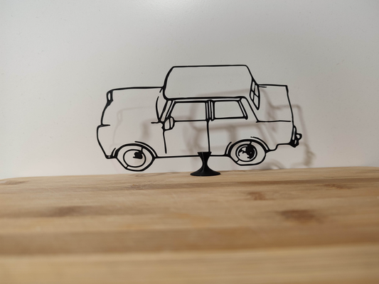 trabant by tomprint art 2d auto obraz 3d print model - Mito3D