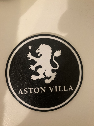 aston villa - coaster by jakubhroch art signs & logos 3d print model - Mito3D