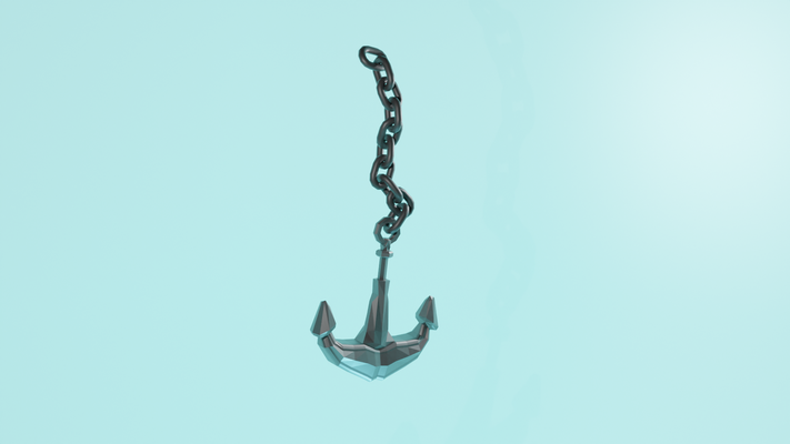 fish tank anchor by qwerty household decor fishtank aquarium 3d print model - Mito3D