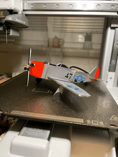 p-47 thunderbolt kit card by soukup273 toys & games toy decoration puzzle assembly decor plane fighter fidget gift giftcard speed flying flight wing usa sky fly aviation military colors build wings combat ww2 american thunder kitcard colored planecard kitplane 3d print model - Mito3D