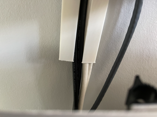 200mm kablo kordon örtmek kılıf yönetim by david d ev halkı ofis kanal yuvarlanma yolu koşucu saklamak kapatıcı tel tv sıra duvar yapışkan bant 3d print model - Mito3D