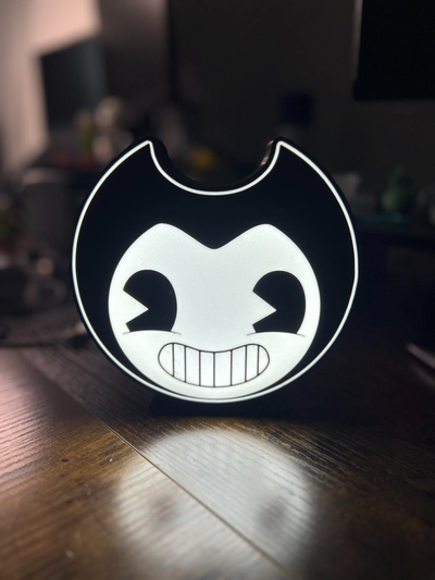 flexível caixa luz by nerd gênio coletivo arte sinais logotipos demônio jogador tinta presente escrivaninha acessórios conduziu 3d print model - Mito3D