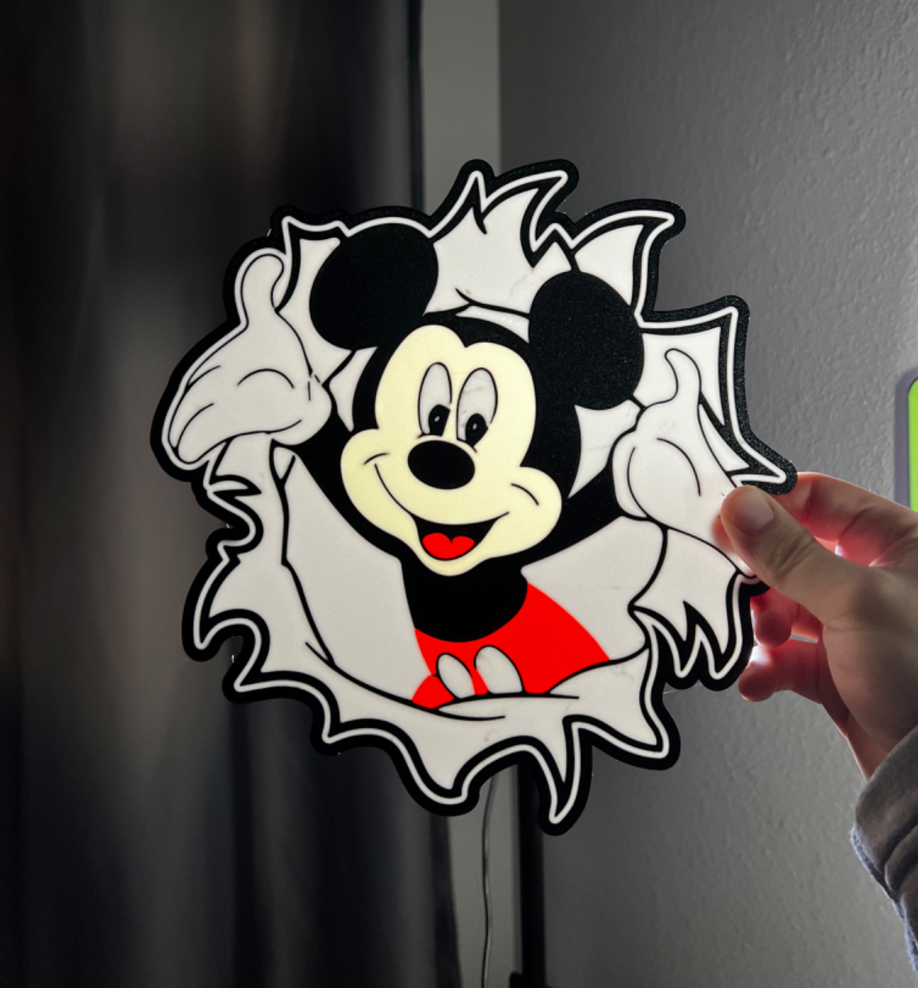 mickey mouse lightbox by marky3d art signs & logos disney cartoon 3D print model - Mito3D