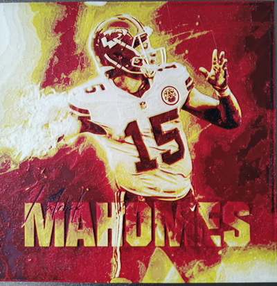 mahomes forja sombreros by mayflower10 arte 2d ar t nfl jefes 3d print model - Mito3D