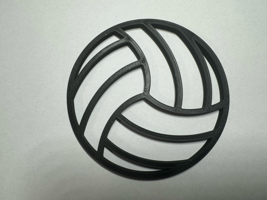 vóleibol pelota geométrico pared arte by moriel 2d 3d print model - Mito3D