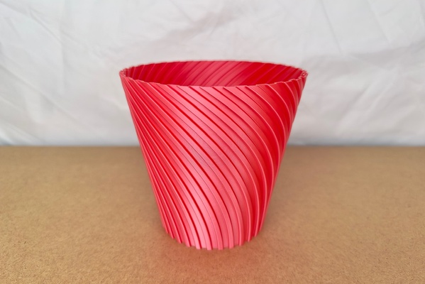 espiral vaso 01 by marekzeman91 casa decoração panela recipiente vasemodo flores 3d print model - Mito3D