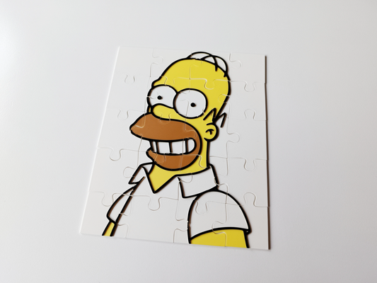 homère simpson puzzle by tvorim3d jouets jeux puzzles simpsons homer jeu scie sauteuse animé séries personnage 3d print model - Mito3D