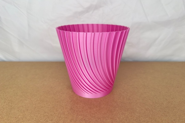 spiral vase 02 by marekzeman91 household decor pot decoration container vasemode flowerpot spiralvase homedecor 3d print model - Mito3D