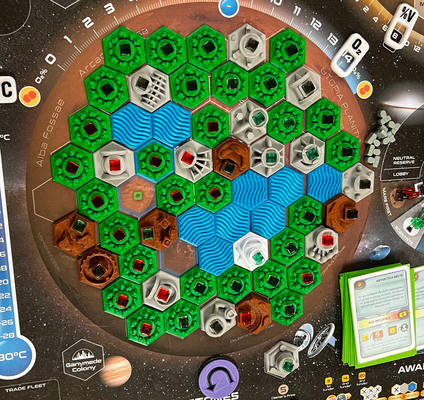 terraformation mars board gaming tuile ensemble by xmonikerx jouets jeux planche jeu 3d print model - Mito3D