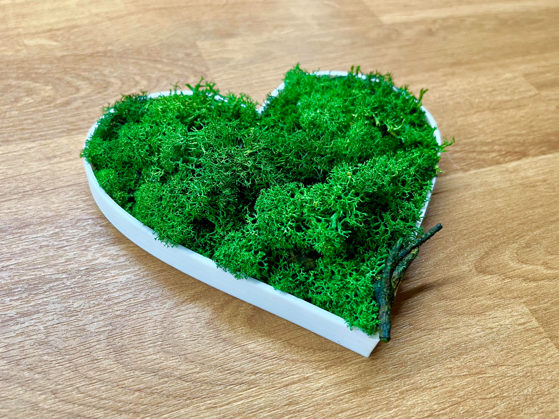 green moss heart by peter h household decor valentin valentiens day valentijn valetines decoration love gift decorative birthday lover friend mum mother idea inspiration desk wall shelf 3D print model - Mito3D