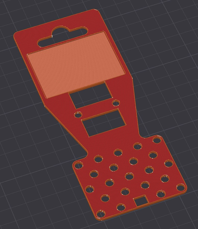 uni artikel aufhänger by tom spitzel werkzeuge veranstalter geschäft mauer montieren unifi 3d print model - Mito3D