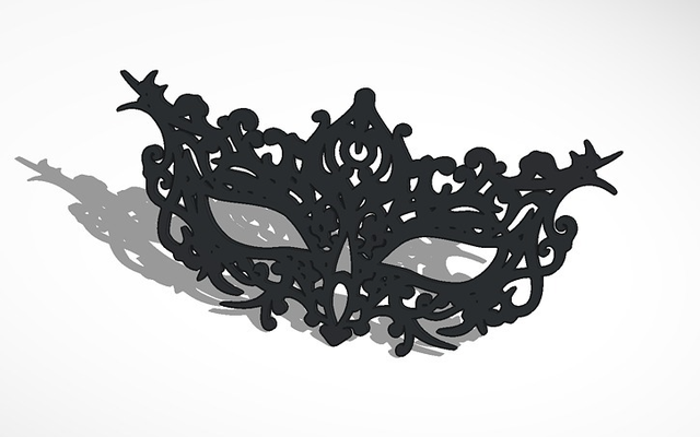 maschera del karneval di venedig by abonnieren haushalt feierlichkeiten maske 3d print model - Mito3D