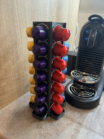 nespresso kapsel turm halter unterstützung by lass beginnen haushalt haus modelle kaffee küche 3d print model - Mito3D