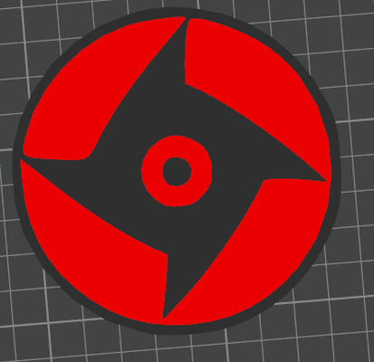 shisui sharingan coaster naruto 93mm mangekyou by jirkaerox ménage décor shippuden symbole naruto shippuden uchiha ninja art 3d print model - Mito3D