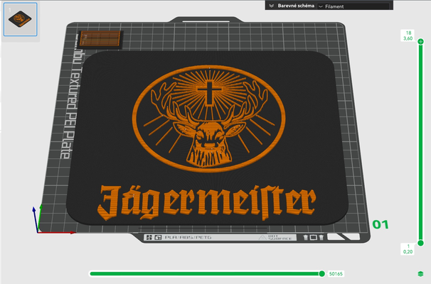 jagermeister by dyozcz art 2d 3d jager logo 2024 alcohol 3d print model - Mito3D