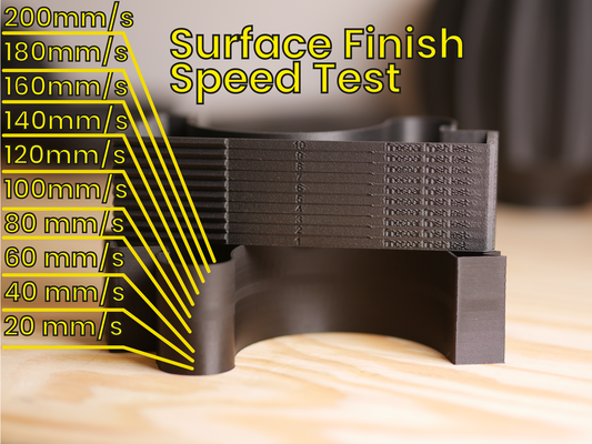 superficie terminar velocidad prueba by carpetaino 3d impresora modelos mate 3d print model - Mito3D