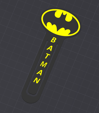 lesezeichen batman lesehilfe lesezeichen by profi drucken lösung bildung modelle buch lesen papier zeichen wohnen geschenk zuhause markieren joker logo super superheld comic charakter stand bücher 3d print model - Mito3D