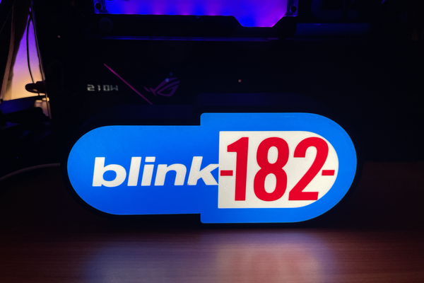 blink 182 by wasuber art signs & logos music crappy punk rock 3d print model - Mito3D