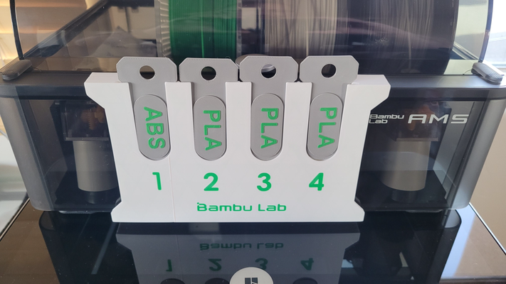 bambu ams filament etikett stand remix neu gemischt by blätter 3d drucker zubehör 3d print model - Mito3D