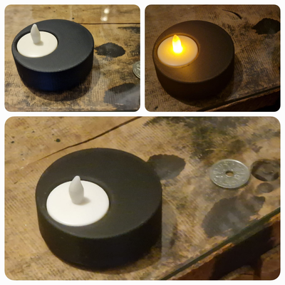 tè luce titolare supporto porta tealight giro by susi knallt domestico arredamento guidato 3d print model - Mito3D