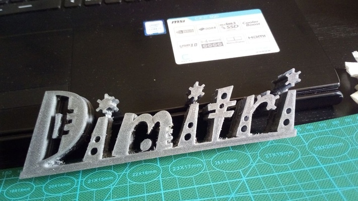 letrero nombre dimitri by ljhtm javier hernando arte señales logos 3d print model - Mito3D